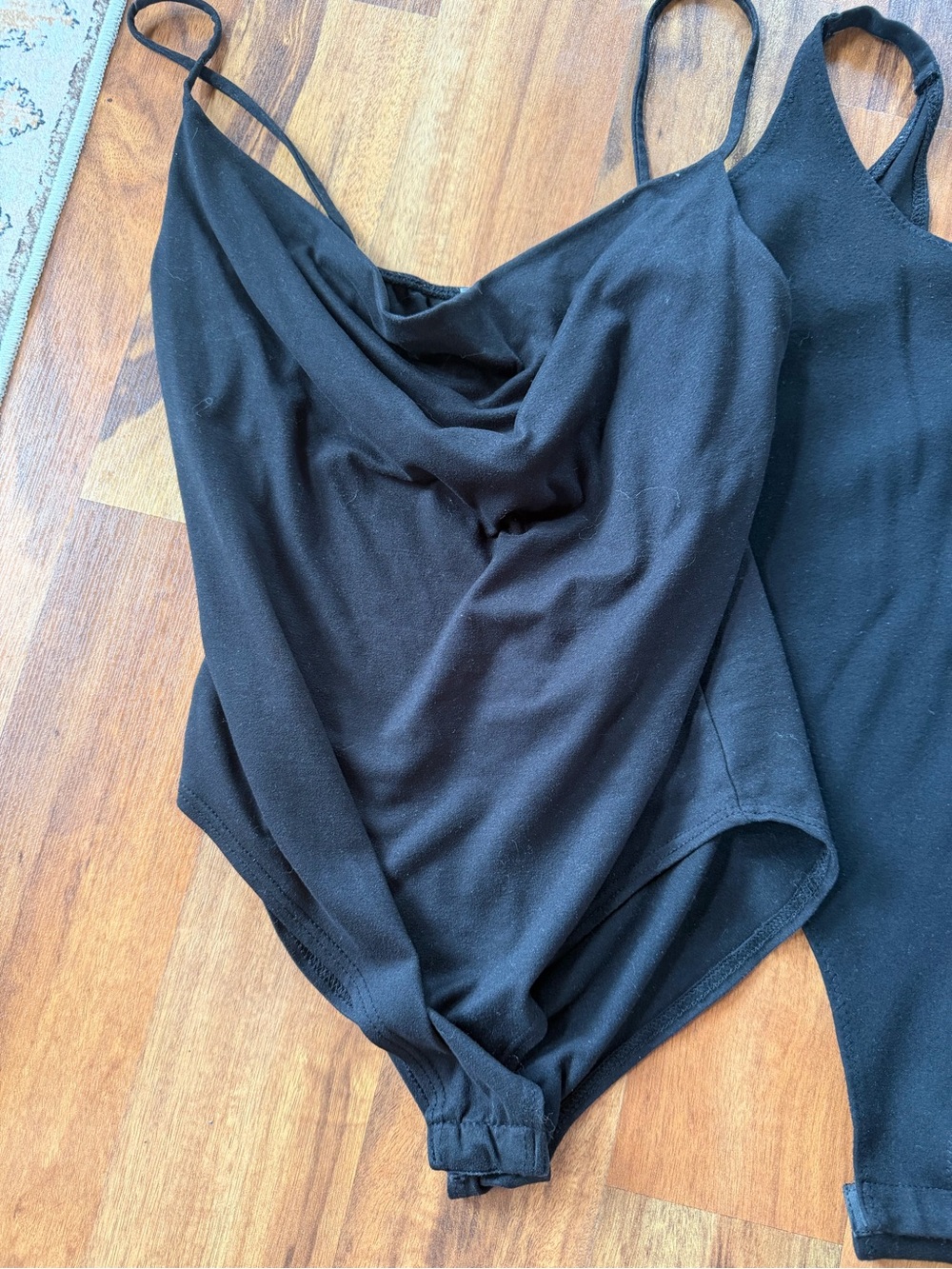 T.J.Maxx Women's Mixed Color Bodysuit bundle — Black, Taupe, Camel - Picture 11 of 17